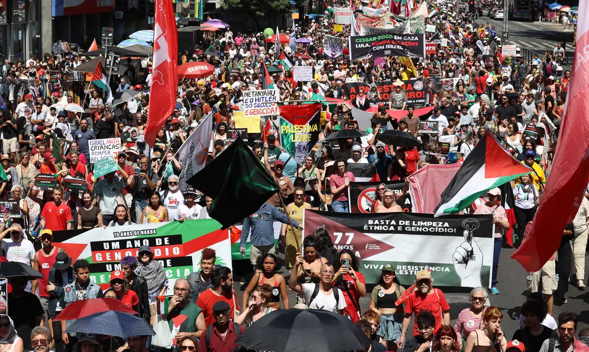 Ato Pró-Palestina em SP Pede Libertação de Ativistas e Ação do Brasil 2 Ato Pró-Palestina em SP Pede Libertação de Ativistas e Ação do Brasil - Imagem do artigo original