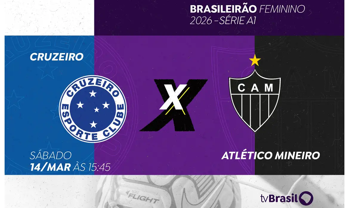 TV Brasil exibe Cruzeiro x Atlético Feminino pelo Brasileirão - Imagem do artigo original