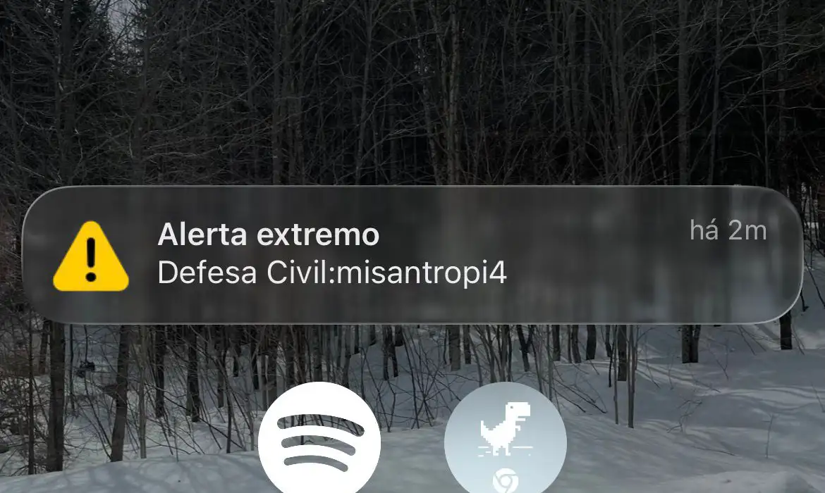 Falso Alerta da Defesa Civil Atinge 30 Milhões em 8 Estados - Imagem do artigo original