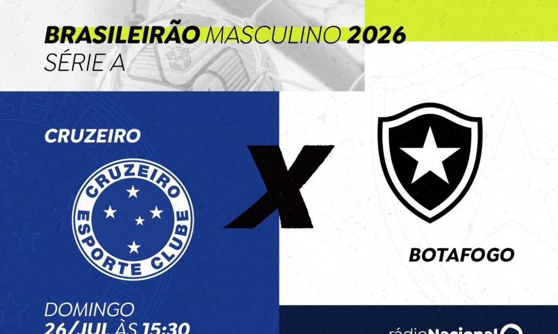 Rádio Nacional transmite Cruzeiro x Botafogo neste domingo - Imagem do artigo original