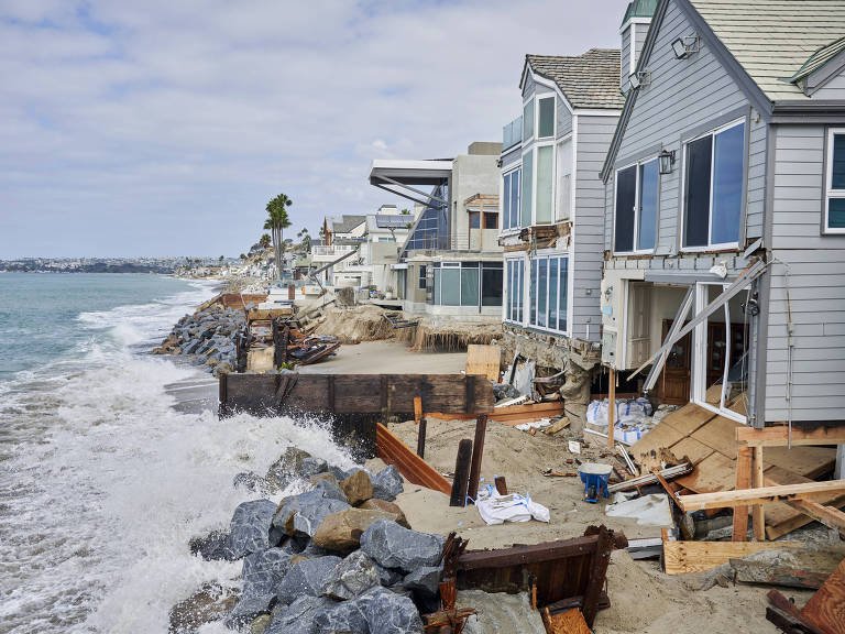 El Niño Acelera Desaparecimento de Praias na Califórnia - Imagem do artigo original
