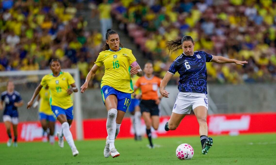 Seleção Feminina Conclui Testes com Empate Diante da Argentina - Imagem do artigo original