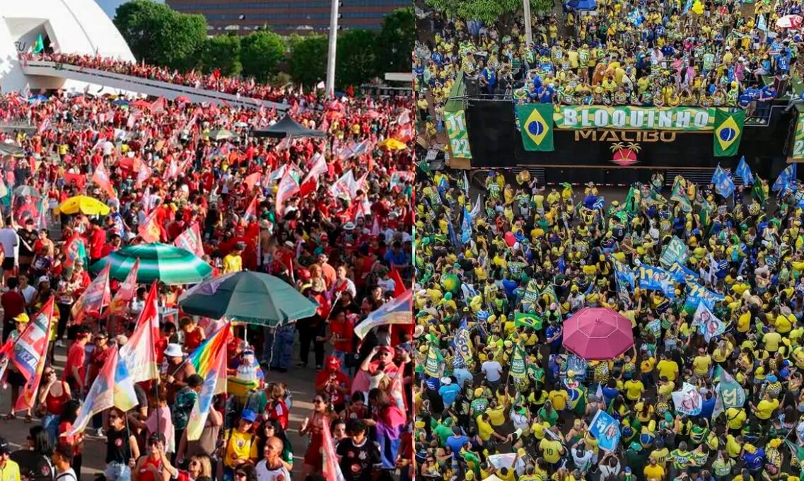 Atos de Lula e Flávio em Brasília: Manifestações a 2 km - Imagem do artigo original